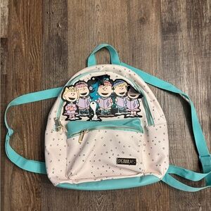 Peanuts Kids Backpack - Cream and Teal